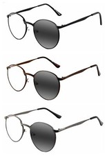 Bifocal Round Metal Bifocal Transition Photochromic Reading Glass 1.0 3.0