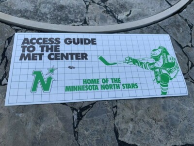 VINTAGE MINNESOTA NORTH STARS THE MET CENTER GUIDE