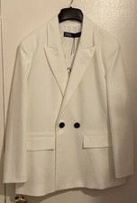 NWT Zara White Blazer Sz Small