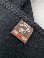 Alpaca Camargo Black Scraf Fringe Hem 9 in W 72 in L