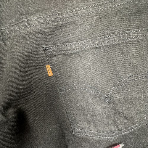 Jeans Levi’s Orange Tab 550 de colección años 90 calce relajado para hombre 40x30 negros pierna cónica - Imagen 4 de 11