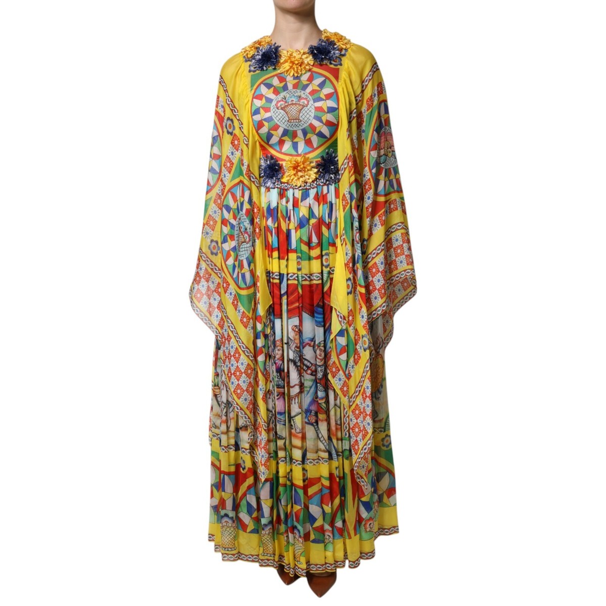 Dolce & Gabbana Carretto シルクドレス マルチカラー DOLCE & GABBANA Dress Multicolour Carretto Print Kaftan