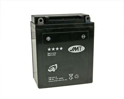 Batterie JMT Gel YB12A-A 12Ah Ducati Vento, Honda CB250, CB650, Kawasaki Z400