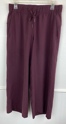 Lululemon Women's 6 On The Fly 7/8 Pant Pull On Performance Jogger Maroon