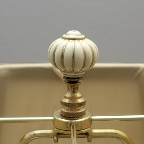 Acabados de lámpara estilo Lenox marfil/oro, acrílico, bases de latón pulido o antiguo - Imagen 12 de 12