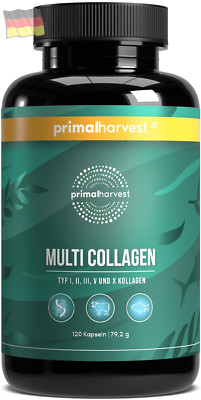 Multi Collagen 120 Kollagen Kapseln Hochdosiert Premium Collagen Complex Gmp Zer