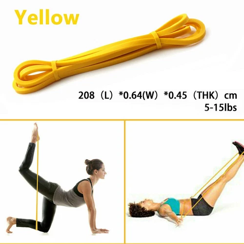 5PCS Heavy Duty Resistance Bands Gym Yoga Loop Strength Fitness Exercise Workout - Bild 7 von 19