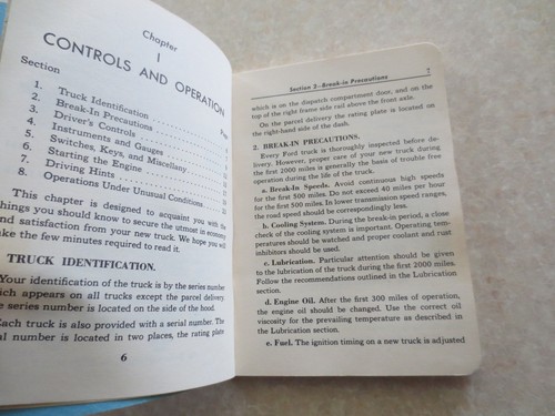 1952 Ford F series truck flathead V8 owner's manual - Picture 9 of 10