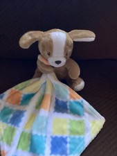 LITTLE MIRACLES  7" Brown Puppy Dog Lovey Baby Security Blanket Plush