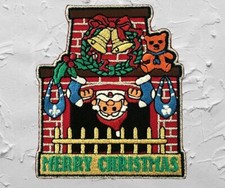 Merry Christmas Sparkly Badge / Patch Scouts Girl Guides Camp Blanket