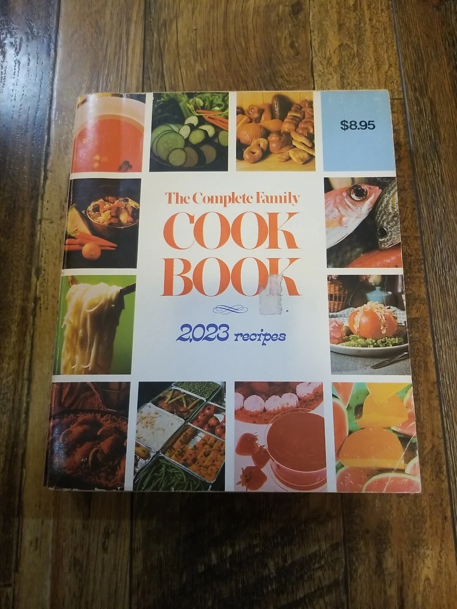 The Complete Family Cook Book 2023 Recipes 1980 Vintage Recipe Book 500  Pages!