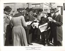 Wilson 1944 Movie Still Photo 8x10 Zanuck's Press Lusitania News Scene P36a