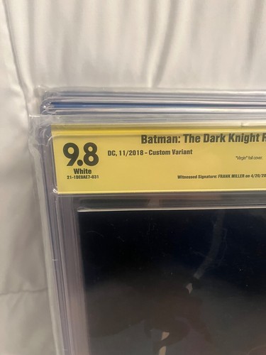 Batman: The Dark Knight Returns #1 (2018) CBCS SS 9.8 Signed by Frank Miller