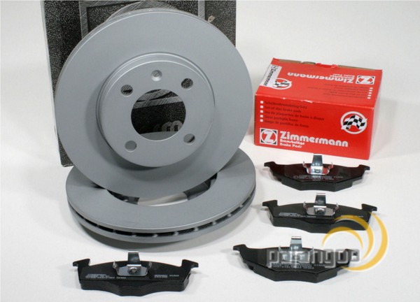 Zimmermann Bremsscheiben 239 Mm BremsbeläGe Vorne FüR VW Golf 3 III-image