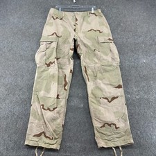VINTAGE US Army Pants Medium Regular 34x32 Beige Tri Color Desert Camo Cargo 90s
