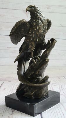 Bronze Statue Adler Vogel Wildlife Art Deco Art Nouveau 1. Auflage Original