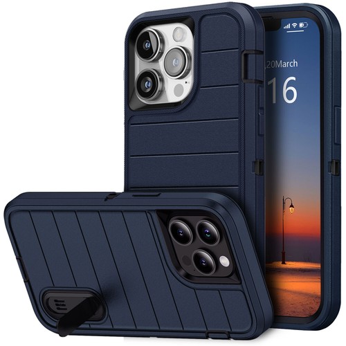 For Apple iPhone 13 Pro Max/13 Pro/13 Shockproof Case Stand Holder Rubber Cover - Picture 26 of 36