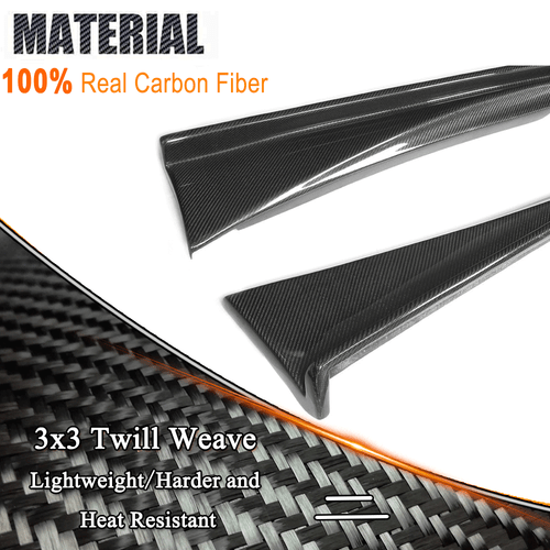 For Lexus IS250 IS350 Base/F Sport 2013-20 REAL Carbon Side Skirts Extension Lip - Picture 7 of 13