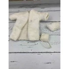 Vintage Handmade Barbie Fur Coat 3 pc Set Head Piece & Hand Warmer Muff