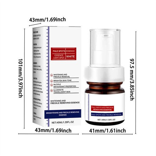 USA Whiting And Lentiggini Removing Serum Cream Macchie Scure Rimozione Lentiggini Essenza - Foto 11 di 11