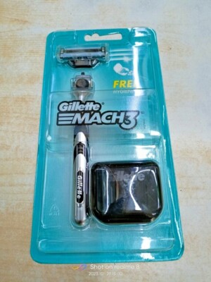 new flexball gillette mach 3 [ 1 cartridge + hygiene cap] smoothness save  fs