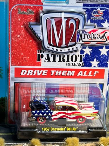 M2 Machines The Patriot Release the 7 car set with 1957 CHEV BEL AIR chase - Picture 6 of 6