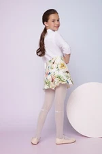 Conte MILANA Girls’ Tights 20 Den White, Size 104–110 cm, Soft & Stretchy