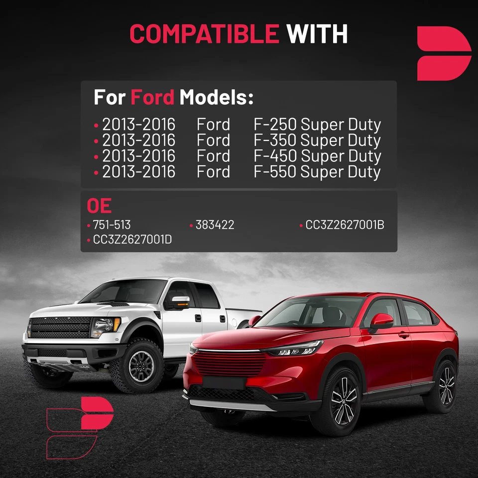 Rear Driver Side For 2013-2016 Ford F-250 Super Duty Window Regulator W/ Motor - Image 3 of 4