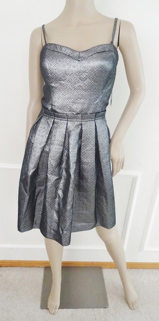 guess silver dress