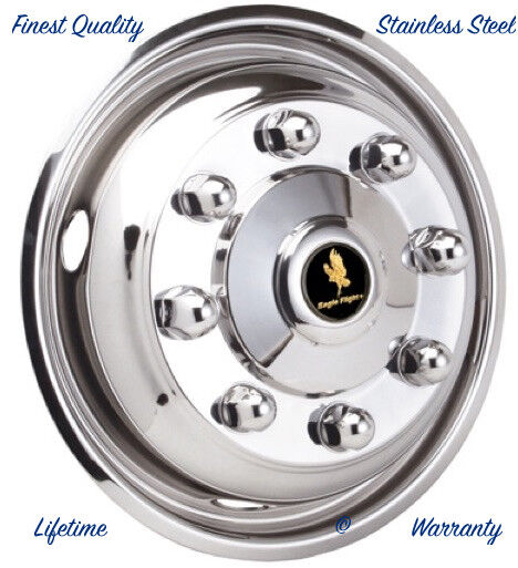 19.5 Hino 258Lp 8 Lug Stainless Steel Wheel Simulator Front 19.5 Hino 258Lp 8 Lug Stainless Steel Wheel Simulator Front