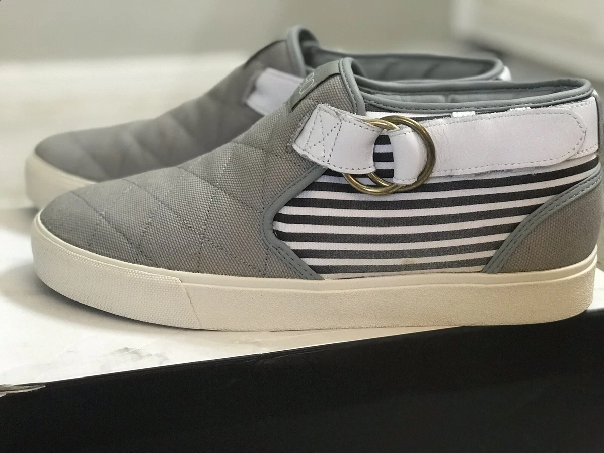 RARE UBIQ EL SNEAKERS GREY ATMOS SUPREME STRIPES SZ 10 SOLD OUT