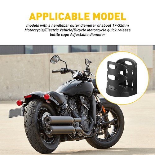 Cup Holder Water Drink Bottle Cage For Motorcycle ATV UTV Bike Scooter Golf Cart - 第 7/7 張圖片