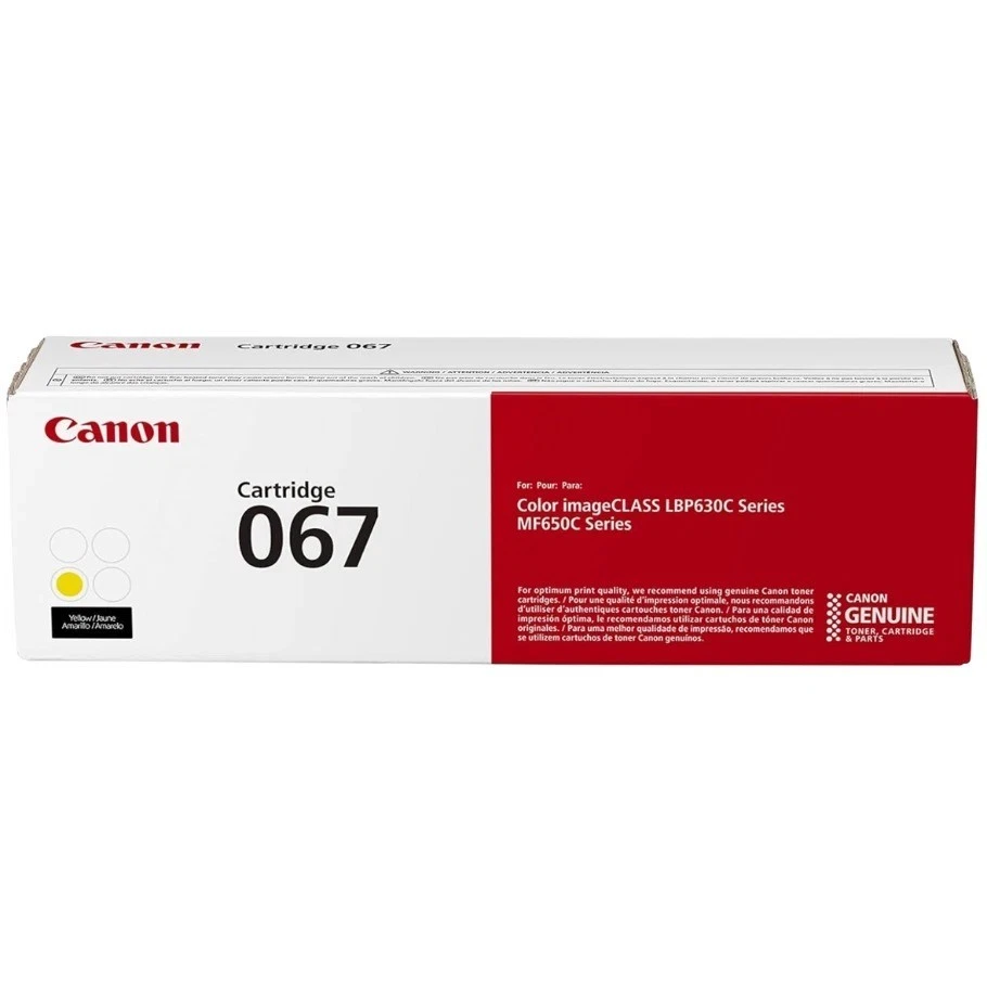 Canon 067 Toner Set BK/C/M/Y, Genuine, OEM, High Yield, 4-Pack, Sealed - Image 2 of 4
