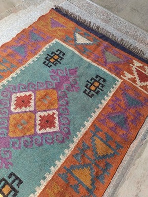 Handwoven Wool Jute Kilim Rug   Boho Area Rug, Rustic Living Room Carpet, Natura