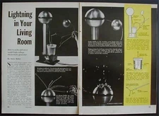 Van de Graaff Generator 300,000 volts 1964 How-To build PLANS Mad Science