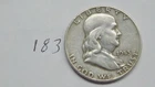 FRANKLIN HALF DOLLAR,  1953-D, 90%   SILVER, ---183