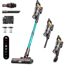 Cordless Vacuum Cleaner, 650W 55KPa 60Mins Vacuum Cleaners for Home, 8-in-1 S...