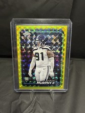 2024 Topps Chrome Byron Murphy II Yellow Refractor RC /75 Seahawks #297
