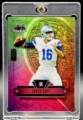 🔥🔥 Wild Card 7 Card Studs Jared Goff Rainbow SSP 1/1 🔥🔥