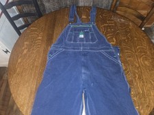 Liberty Denim Bib Overall Dark Distressed Size 40