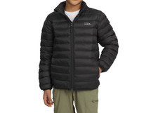 Eddie Bauer Youth Packable DOWN Puffer Jacket LRG 10/12 Black 650 Fill NWT 120