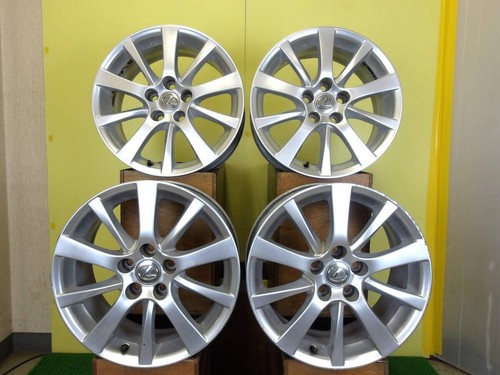 H2554 Used 4 Pieces Lexus Is Genuine 17 X 8J 45 5H 114.3 Silver Gs Es ...