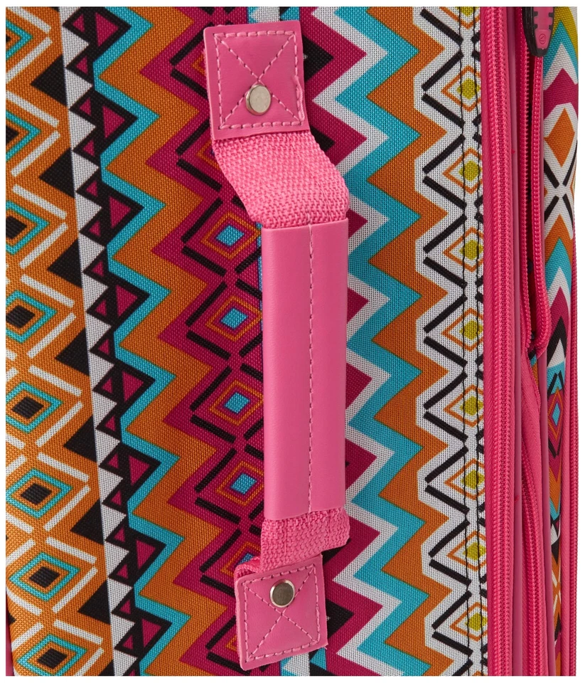 Juego de equipaje vertical Escape 4 piezas lado blando, asas telescópicas, tribal, (14/... Foto 4 de 4