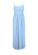 Heine Damen Kleid Abendkleid lang Abschlussball Hochzeit hellblau Gr. 42