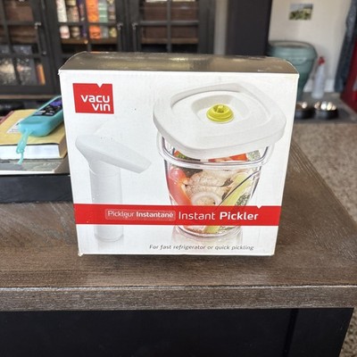 Vacu VIN Instant Pickler With Vacuum Pump Refrigerator or Quick Pickling 44 Oz