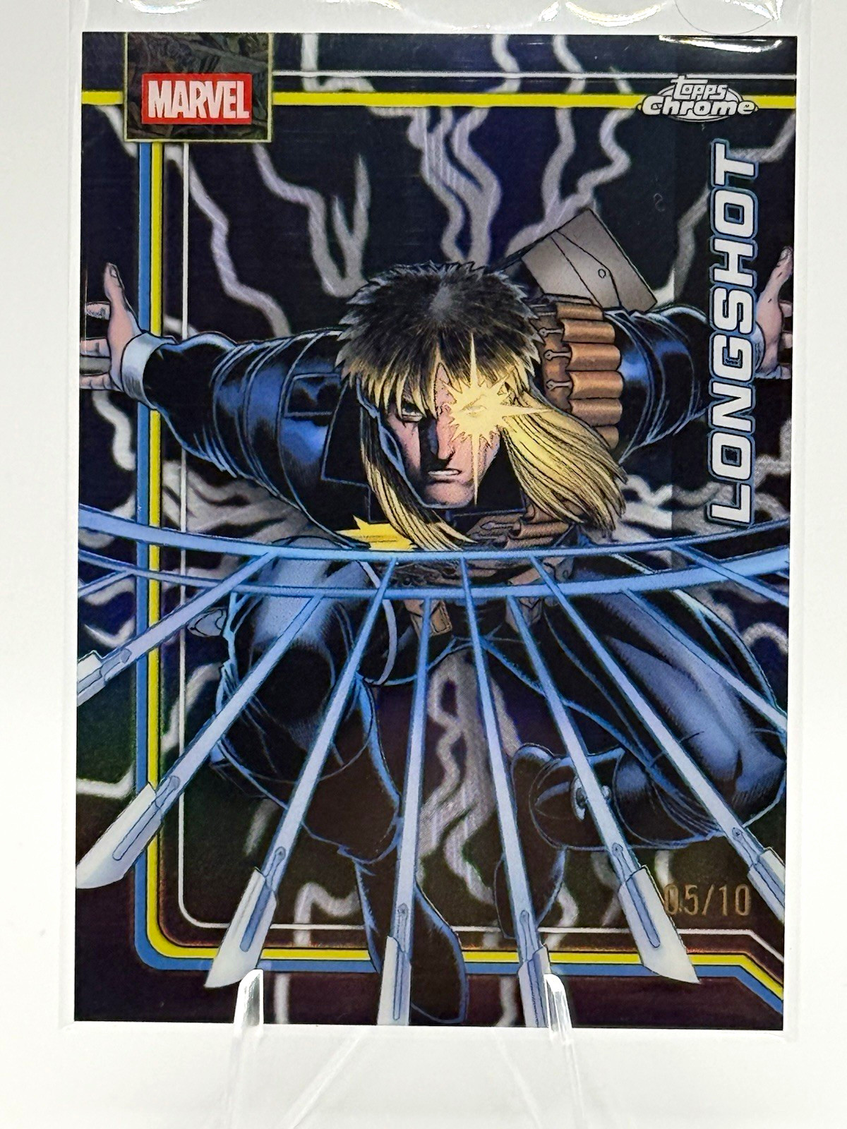2026 Topps Chrome Marvel Longshot #071 05/10 Black Lightning