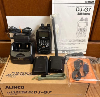 ALINCO Amateur Radio DJ-G7 Handy Transceiver Tested Working Used