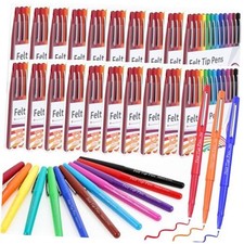 Pcs Felt Tip Pens 0.7mm Medium Point Felt Pen Bulk 12 Colors Markers 240