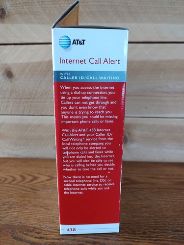 ATT 438 Internet Call Alert Waiting Dial Up Caller ID New Old Stock In Box - Zdjęcie 3 z 8
