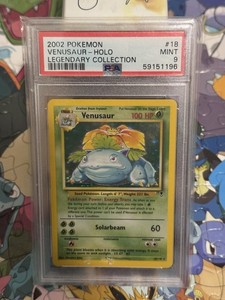 2002 Pokemon Legendary Collection Set Break #18 Venusaur Holo PSA 9 MINT